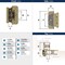 Amerock 1/4in 6mm Overlay Double Demountable Golden Champagne Cabinet Hinge, 1 Pair BPR8701BBZ - alternate 2