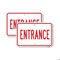 Signmission Entrance, Heavy-Gauge Aluminum Rust Proof Parking Sign, 18" x 24", A-1824-25206 A-1824-25206 - alternate 1