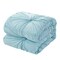 Homeroots Blue King Polyester 180 Thread Count Washable Down Comforter Set 528929 - alternate 3