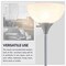 Newhouse Lighting 71 in. Henry Floor Torch Lamp, LED Standing Lights for Living Room, Silver NHFL-HE-SI - alternate 2