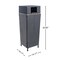 Happimess Keaton Modern 24.13-Gallon All-Weather Wicker/Metal Lidded Hideaway Outdoor Trash Can, Navy/White HPM1203B - alternate 3