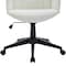 Leisuremod Infini High Back PU Leather Swivel Desk Chair, Padded Armrests, Iron Base IO47WL - alternate 2