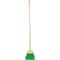 Bruske 9'' W. x 37'' L. Wood Handle Flared Lobby Household Broom Green Bristles 5407-12 - alternate 2
