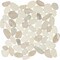 Daltile Pebble Oasis Natural Stone Flat Pebble Mosaic 12in x 12in in Tumbled Seashell, 11PK PB20FLTPEBMSTM - alternate 2