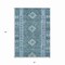 Homeroots 5' X 8' Blue Geometric Washable Indoor Outdoor Area Rug 607435 - alternate 2