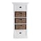 Homeroots 52in White Two Drawer Storage Cabinet With Baskets 397848 - alternate 4