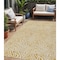 Homeroots 5' X 8' Gold And Ivory Abstract Washable Indoor Outdoor Area Rug 599713 - alternate 1