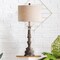 Jonathan Y Carlisle 33.5" Resin/Acrylic LED Table Lamp, Antique Brown JYL3030A - alternate 2