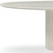 Homeroots 95" Beige Marble Pedestal Base Oval Dining Table 718900 - alternate 2