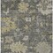Homeroots 10' X 14' Gray And Charcoal Floral Washable Indoor Outdoor Area Rug 604131 - alternate 3
