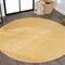 Jonathan Y Haze Solid Low-Pile Mustard 5 ft Round Area Rug SEU100B-5R - alternate 1