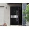 Vdomdoors Steel Door Deux 6072 Black Enamel Sidelight Exterior Window Sidelite Entry Door Painted W36+14xH80 DEUX6072EXD-BLK-W36+14 X H80-LH-I - alternate 3
