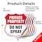 Signmission Private Property Shield Sign Do Not Spra, 4 inch X 4 inch, Vinyl Decal, 5PK SHI-D-5PACK-4-449 - alternate 2
