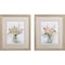 Homeroots Set of Two Colorful Bouquets Watercolor Wall Art, 2PK 401417 - alternate 1