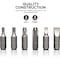 Neiko Security Bit Set 100-Pieces Cr-V Steel 1/4-inch Adapters Phillips Slotted Hex Torx Star Pozi Square 10048A - alternate 2