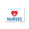 Signmission Public Safety, 10" Height, Aluminum, 14" x 10", Nurses Thank You, Nurses Thank You OS-NS-A-1014-25421 - alternate 1