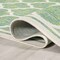 Jonathan Y Trebol Moroccan Trellis Textured Weave Cream/Green 2 ft. x 8 ft. Indoor/Outdoor Runner Rug SMB109I-28 - alternate 5