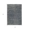Homeroots 6' X 9' Gray and Blue Striped Stain Resistant Indoor Outdoor Area Rug 531666 - alternate 3