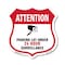 Signmission Video Surveillance Shield Sign Attention, 12 Inch X 12 Inch, Aluminum Metal Sign SHI-A-12-469 - alternate 1