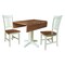 Whitewood Industries Rectangular Drop Leaf Dining Table W/ 2 Chairs, 36 in W, 30 in L, 36 in H, Parawood, Hickory/Shell K79-36SDP-C10-2 - alternate 3