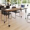 Flash Furniture Commercial Adjustable Height Rectangular Activity Table - Locking Casters-Oak XU-A2460-REC-OAK-T-A-CAS-GG - alternate 3