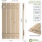 Ekena Millwork Rustic Four Board Spaced Board-n-Batten Knotty Pine Faux Wood Shutters, 23 1/2W x 32H, PR SHUBSS23X32KPPR - alternate 2