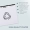Roaring Spring Case of Recycled Landscape Note Pads, 11"x9.5", 40 sheets, College Ruled W/Margin, Micro-Perforated, PK48 74500cs - alternate 2
