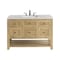 James Martin Vanities Breckenridge 48'' S Vanity, Light Natural Oak w/ Jasmine Pearl Top w/FreePower Wireless Charger 330-V48-LNO-FEJP - alternate 1