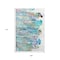 Homeroots 9' X 12' Teal Blue Ivory And Gold Abstract Washable Indoor Outdoor Area Rug 643563 - alternate 3