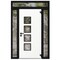 Vdomdoors Aluminum Door Cynex 6106 Dark Stone Entry Steel Metal Modern Painted W14+36+14xH80+16 Left Inswing CYNEX6106EXD-DARK-W14+36+14xH80+16-LH-I - alternate 2