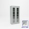Pucel Heavy Duty Storage Cabinet with 6 in Legs, 36 in W x 78 in H x 19 in D, Plexiglass Doors, Gray HDSC-3672-19-4L-PLEX - alternate 1