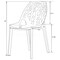 Leisuremod Modern Cornelia Dining Chair, Solid Taupe C18STP - alternate 2