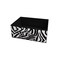 Homeroots Zebra Black and White Rolling Six Drawer Tower Organizer 468921 - alternate 2