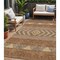 Homeroots 5' X 8' Orange Wheat And Taupe Southwestern Washable Indoor Outdoor Area Rug 613940 - alternate 1