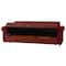 Homeroots 89" Burgundy Chenille Convertible Futon Sleeper Sofa And Toss Pillows With Storage 607148 - alternate 2