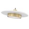Z-Lite Ludo Matte White + Modern Gold 1 Light Pendant 829P20-MW-MGLD-LED - alternate 3