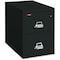 Fireking 15-1/4" W 2 Drawer Fire-Resistant Vertical File Cabinet, Black, Legal 2-2125-CBL - alternate 1