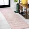 Jonathan Y Ethan Modern Flatweave Solid Pink 2 ft. x 8 ft. Indoor/Outdoor Runner Rug TSN100F-28 - alternate 1