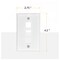 Newhouse Hardware Quickport 3-Port Wall Plate White 3QP-WH-01 - alternate 4