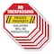 Signmission No Trespassing Private Property Vio, 10 inch X 10 inch, Aluminum Metal Signs, 5PK OC-A-5Pack-10-99 - alternate 1