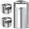 Hls Commercial 50 gal Round Outdoor Can, Silver, Open Top, Stainless Steel, 21.7 in HLS50DSO - alternate 1