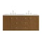 James Martin Vanities Laurent 60" Double Vanity, Honey Oak w/ 3 CM White Zeus Silestone Top 545-V60D-HNO-3WZ - alternate 2
