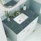 James Martin Vanities Chicago 36in Single Vanity, Glossy White, w/ 3 CM Parisien Bleu Silestone Top 503-V36-GW-3PBL - alternate 3