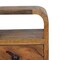 Homeroots 16" Beige Solid Wood Square One Drawer Nightstand 651525 - alternate 6