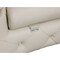Homeroots 93" Cream Italian Leather Chesterfield Solid Wood Sofa 720457 - alternate 3