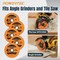 Powertec 4-1/2" Glass Cutting Disc, 7/8" Arbor Diamond Blade Wheel with 20mm Bushing, 5PK 14030-P5 - alternate 2