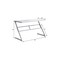 Homeroots 48" White and Silver Computer Desk 333492 - alternate 2