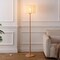 Jonathan Y Maryna 59.5 in. Minimalist Modern Teahouse Wood w/Ribbed Cocoon Pumpkin Shade LED Floor Lamp, Beige/L JYL4200A - alternate 2