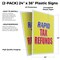 Signmission Rapid Tax Refunds, Plastic Signs Only 24 Inch x 36 Inch, Corrugated Plastic, 2PK CSB-2436-2PACK-Rapid Tax Refunds - alternate 2