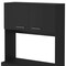 Homeroots 28" Black Wall mounted Accent Cabinet With Seven Shelves And Six Drawers 546374 - alternate 4